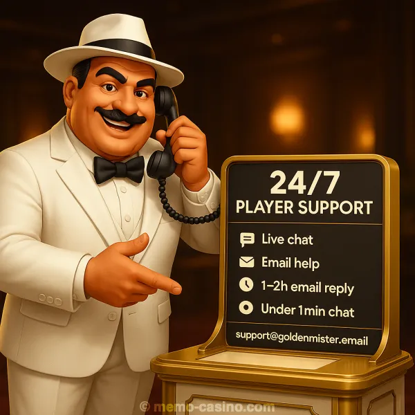 Golden Mister Casino Support