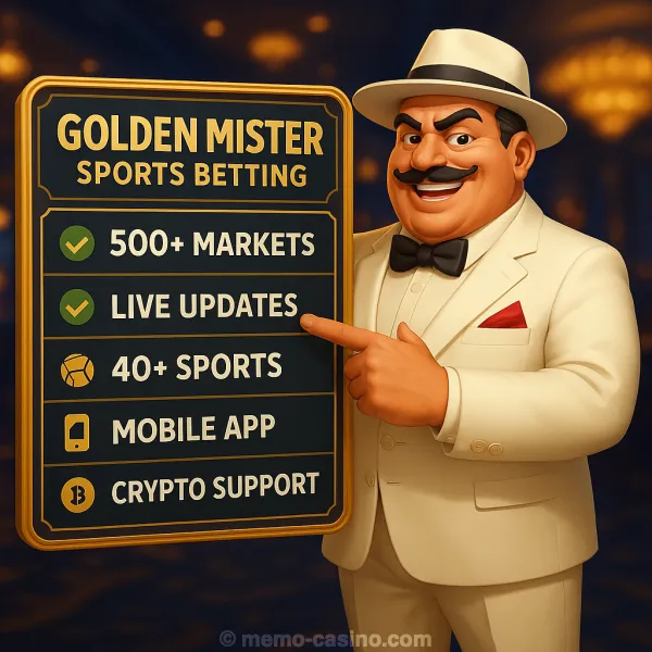 Sports Betting at Golden Mister Casino